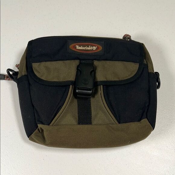 Timberland Canvas Black and Green Men's Belt Bag - Picture 1 of 6